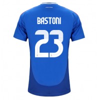 Camisa de time de futebol Itália Alessandro Bastoni #23 Replicas 1º Equipamento Europeu 2024 Manga Curta